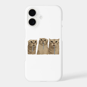 Triple Drooling Goofy Cats Meme