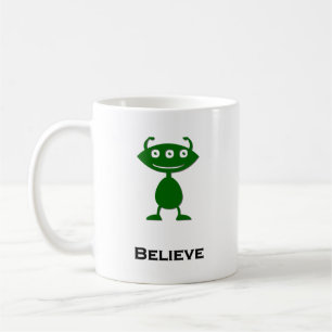 Triple Eye Believe green Coffee Mug