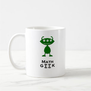 Triple Eye Math Geek green Coffee Mug