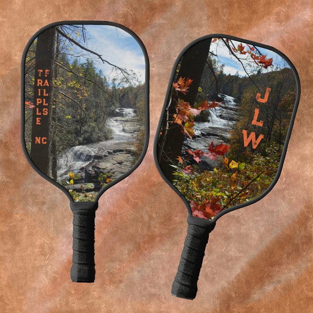 Triple Falls Blue Ridge Mountains NC Photographic Pickleball Paddle (Creator Uploaded)