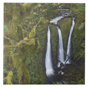 Triple Falls, Columbia River Gorge Ceramic Tile