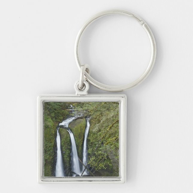 Triple Falls, Columbia River Gorge Key Ring (Front)