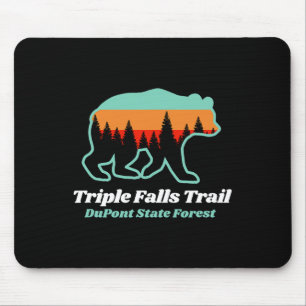 Triple Falls Trail Dupont State Forest Bear Souven Mouse Pad
