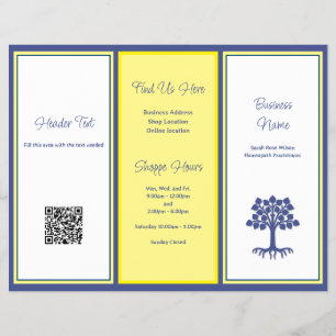 Triple Fold Business Brochure About Photo QR