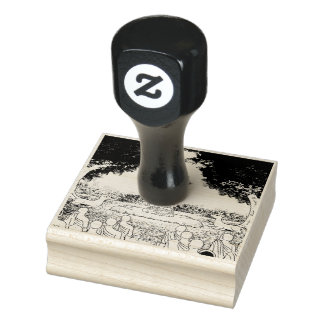 Triple Gems: Buddha, Dharma, Sangha Rubber Stamp