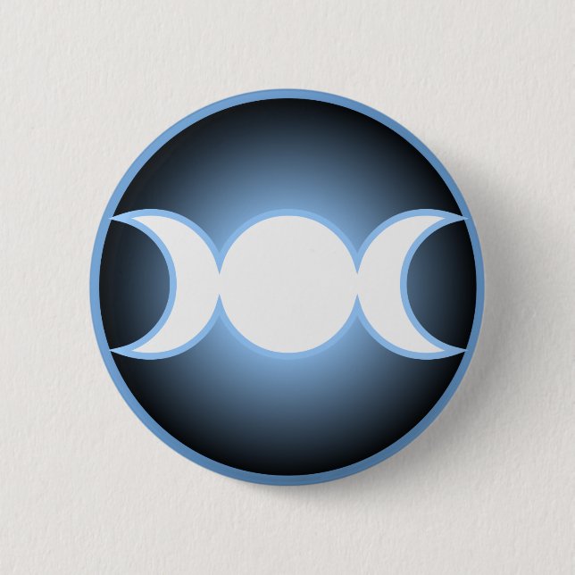 Triple Goddess 6 Cm Round Badge (Front)