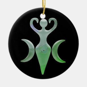 Triple Goddess Ceramic Ornament