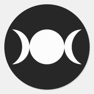 Triple Goddess Classic Round Sticker