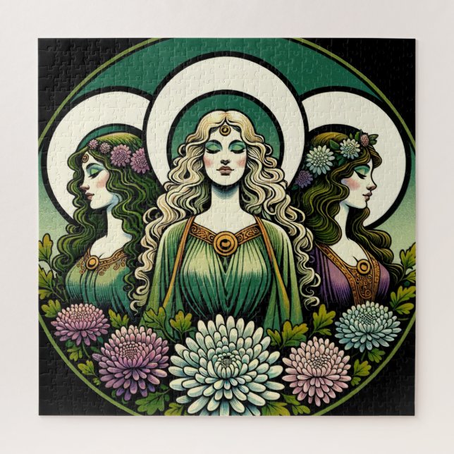 Triple Goddess                                     Jigsaw Puzzle (Vertical)