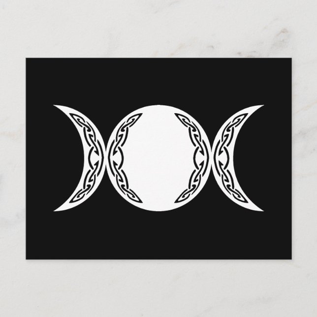 Triple Goddess Moon Symbol Postcard (Front)