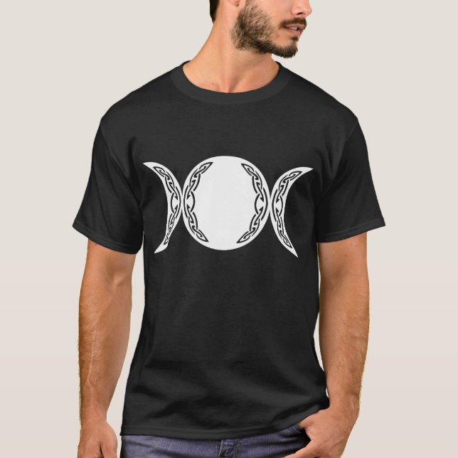 Triple Goddess Moon Symbol T-Shirt (Front)