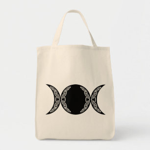 Triple Goddess Moon Symbol Tote Bag