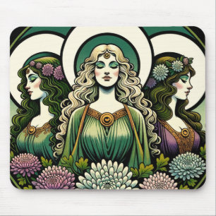 Triple Goddess Mouse Pad