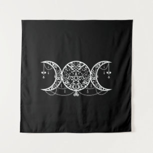 Triple Goddess Symbol Ornament Tapestry