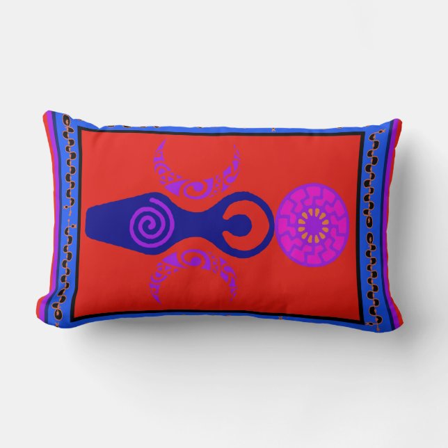 Triple Goddess Throw Pillow (Front)