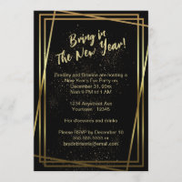 Triple Gold Frame New Year's Eve Party