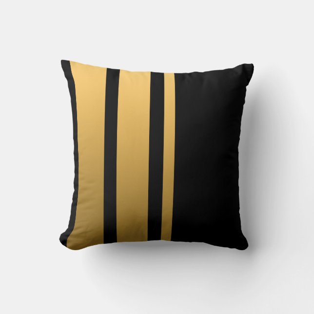 Triple Gold Stripe Cushion (Front)