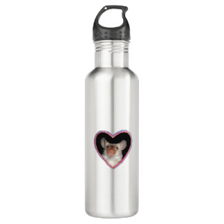 Triple Heart Mice Water Bottle