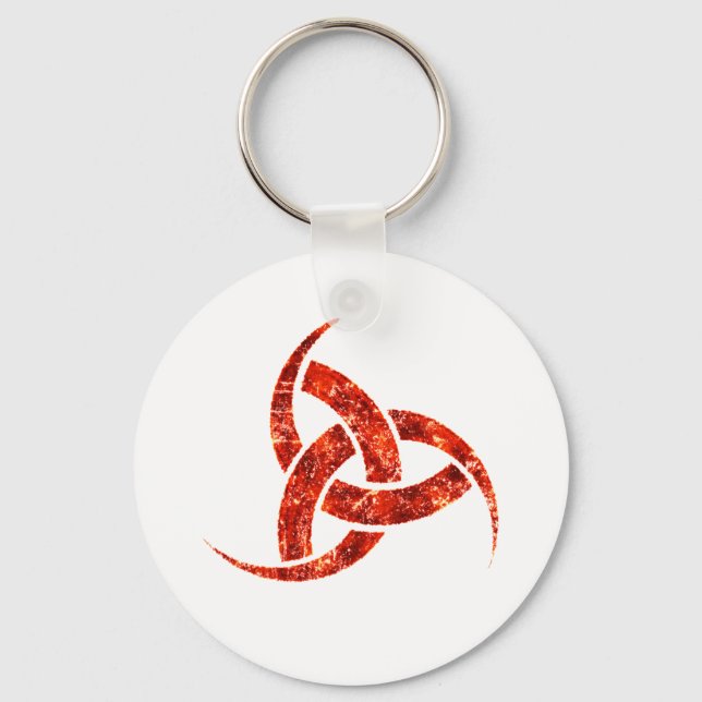 Triple Horn of Odin Key Ring (Front)