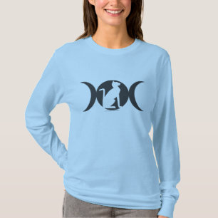 Triple Moon Cat Long-sleeved T T-Shirt