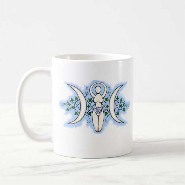 Triple Moon Goddess Coffee Mug (Left)