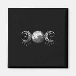Triple-moon Goddess Feminist Pagan Witch Halloween Magnet