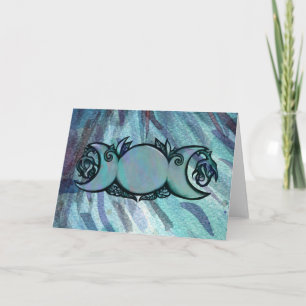 Triple Moon Goddess Gaia Artwork Green Witch       Card