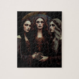 Triple Moon Goddess Jigsaw Puzzle
