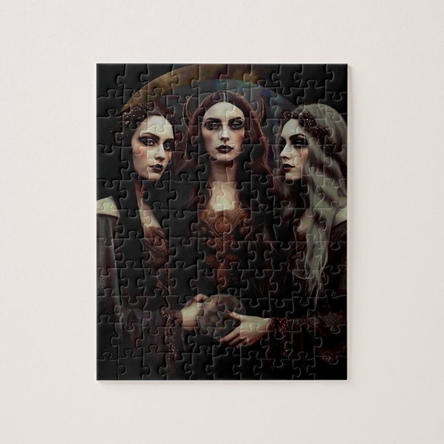 Triple Moon Goddess Jigsaw Puzzle (Vertical)