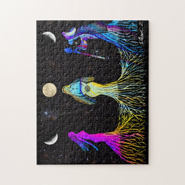 Triple Moon Goddess Jigsaw Puzzle (Vertical)