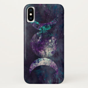 Triple Moon Goddess Luna Universe iPhone X Case