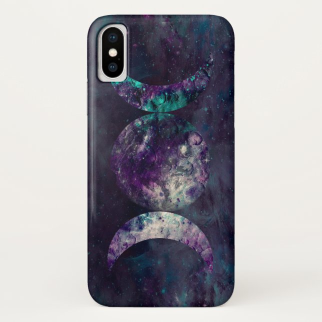 Triple Moon Goddess Luna Universe Case-Mate iPhone Case (Back)