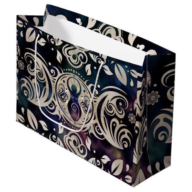 Triple Moon Goddess Moonlight purple #1 Large Gift Bag (Front Angled)