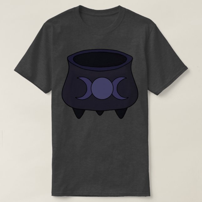Triple Moon Godness Cauldron T-Shirt (Design Front)