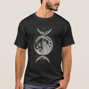 Triple Moon Gothic Witch Wicca Witchcraft Occult P T-Shirt