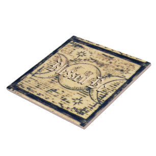 Triple Moon Illus. Prim Old World Style Altar Tile