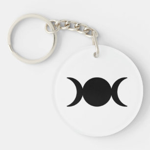 triple moon keychain    gifts for witches 