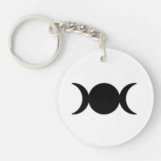 triple moon keychain || gifts for witches