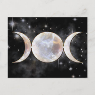 Triple Moon Moonstone Postcard