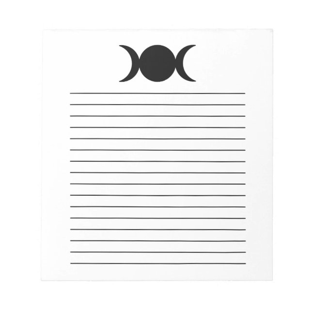 triple moon notepad || spiritual gifts (Front)