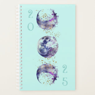 Triple Moon Purple and Gold Planner