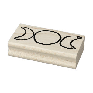 Triple Moon                                        Rubber Stamp