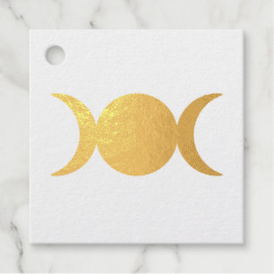 triple moon stamp favour tags
