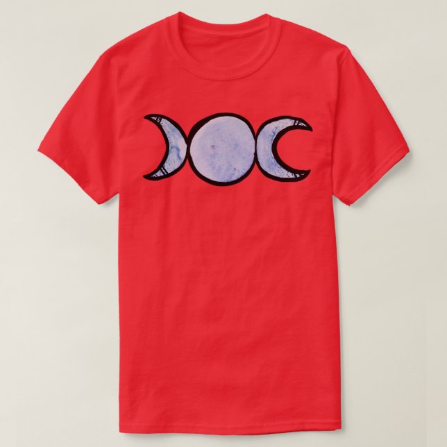 Triple Moon Symbol1 T-Shirt (Design Front)