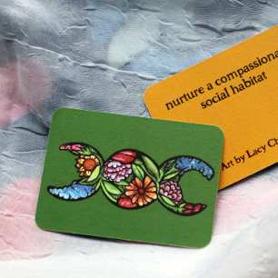 Triple Moon Symbol Bloom Card