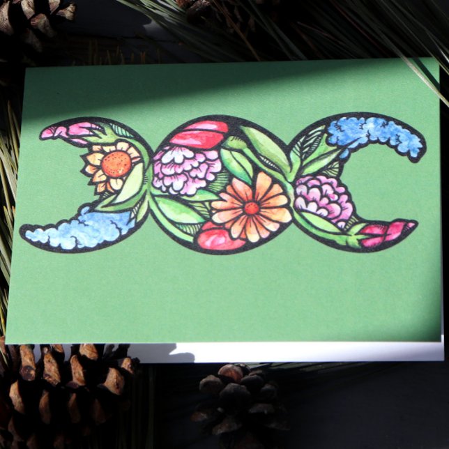 Triple Moon Symbol Bloom Card (Creator Uploaded)