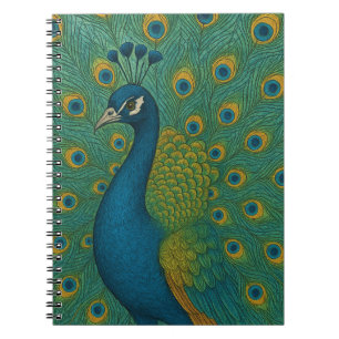 Triple Moon Symbol Moonflowers Notebook