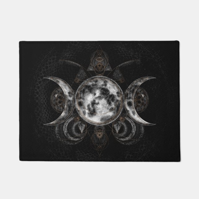 Triple Moon - Triple Goddess Doormat (Front)