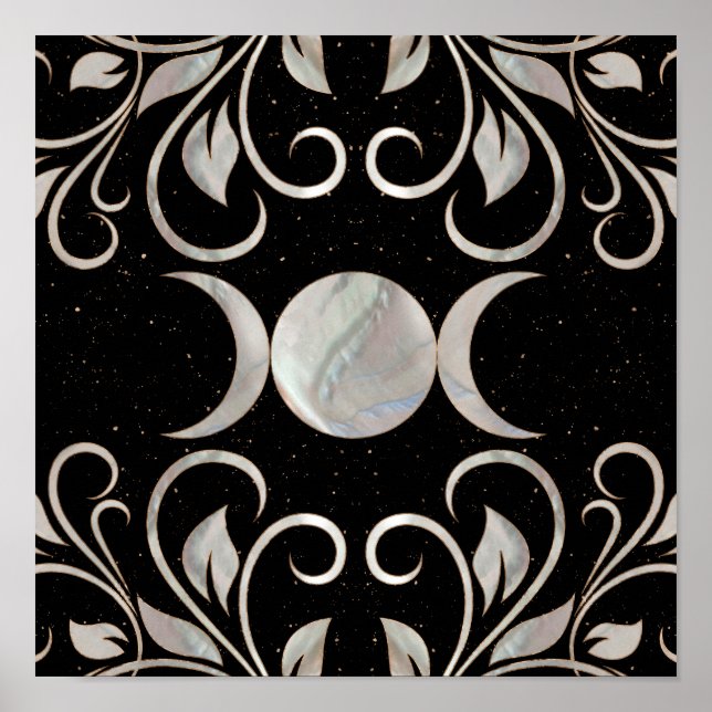 Triple Moon - Triple Goddess - Mother of Pearl Poster (Front)