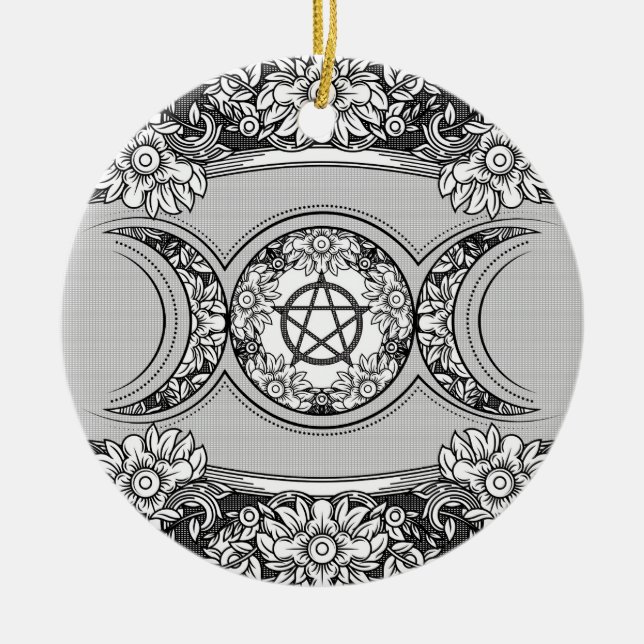 Triple Moon - Triple Goddess Ornament (Front)